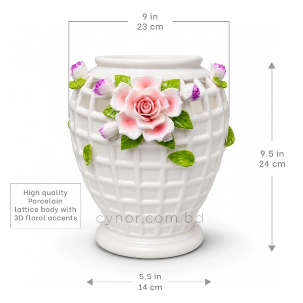 HD283-1-Premium-White-Porcelain-Lattice-Vase-with-Raised-Pink-Rose-and-Floral-Accents-(6)