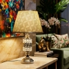 TL305-Silver-2-Crystal Embellished Chrome Metal Table Lamp with Laminated Geometric Woven Fabric Shade (1)