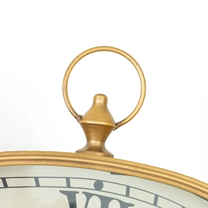 WC783-Grand French Vintage Asymmetrical Rotating Gear Wall Clock with Golden Metal Frame (10)