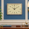 WC787-1-Modern Rectangular Fiber Wall Clock with Wood-Grain Like Texture and Glass Cover (1)