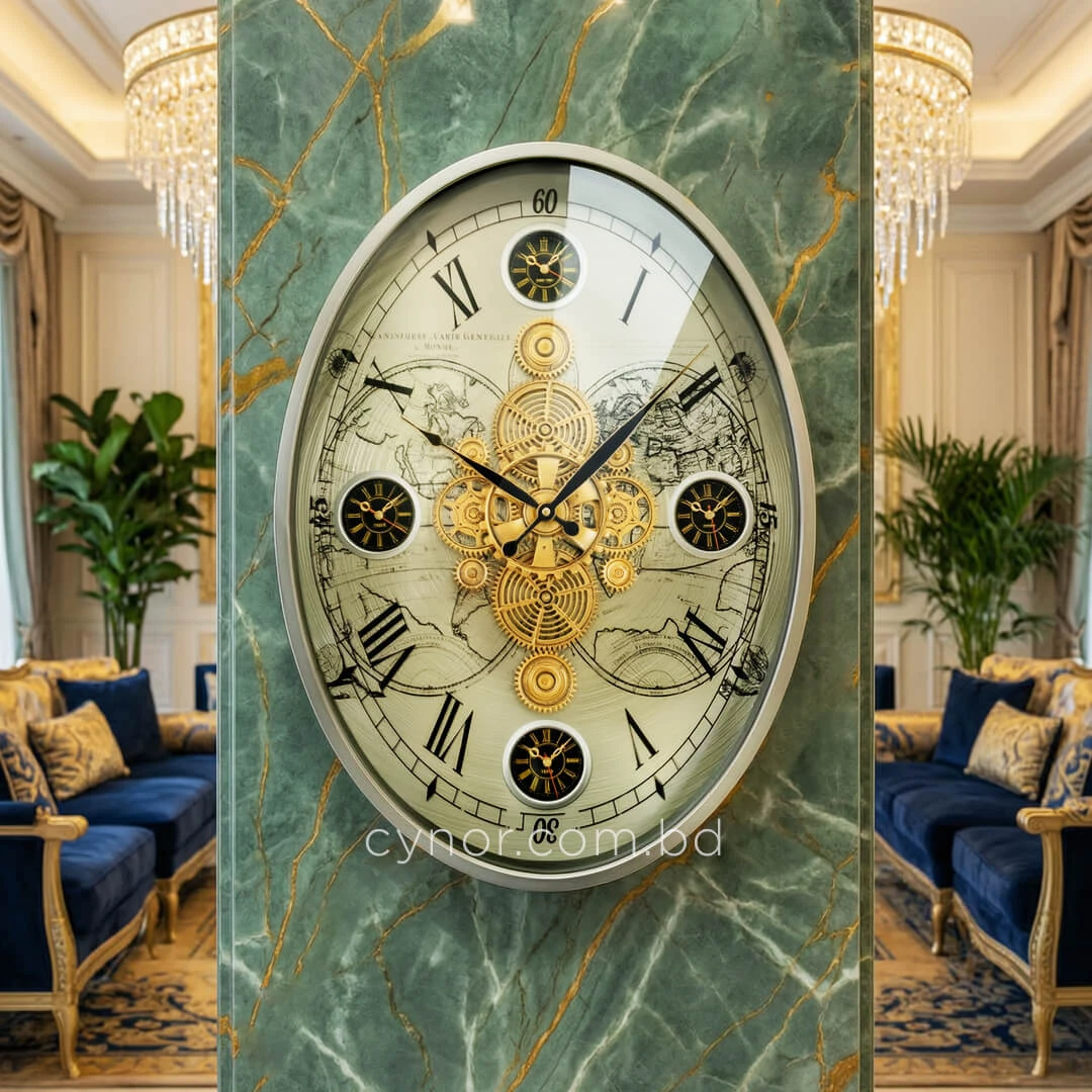 WC793-Luxury Antique Style World Time Mechanical Gear Wall Clock with Metal Frame and Four Time Zone Dial (1) WC793-Luxury Antique Style World Time Mechanical Gear Wall Clock with Metal Frame and Four Time Zone Dial (1)