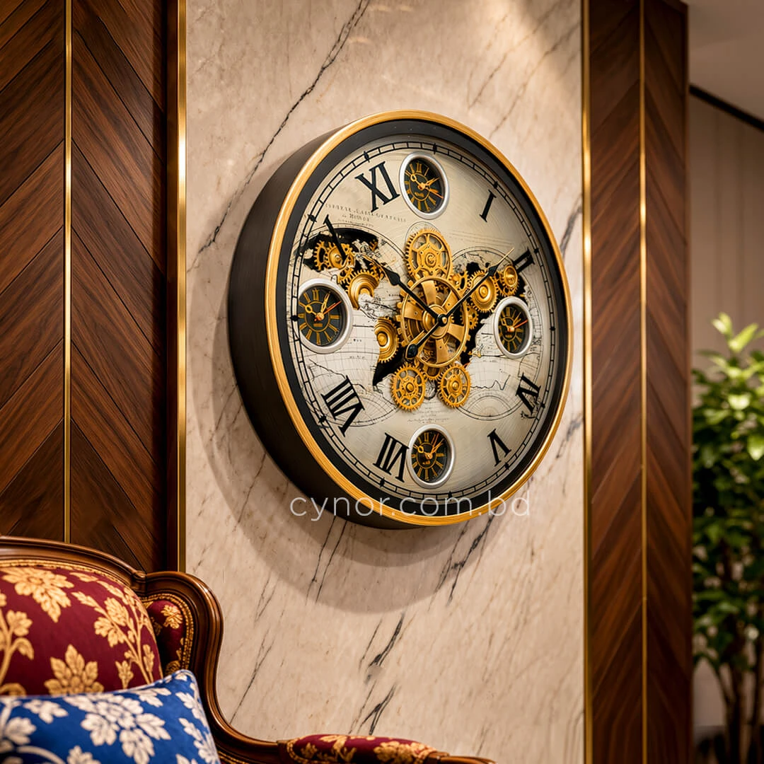 WC795-Luxury Antique Style World Map Multi Time zone Mechanical Gear Wall Clock with Metal Frame Glass Dial (11) WC795-Luxury Antique Style World Map Multi Time zone Mechanical Gear Wall Clock with Metal Frame Glass Dial (11)