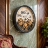 WC797-Luxury Industrial Style Antique Automobile Inspired Mechanical Gear Wall Clock with Metal Frame Glass Dial (1)