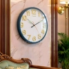 WC799-Dark-Blue-Executive Wall Clock Dark Blue Frame Radium Numerals with Golden Rim and Glass Cover Dial (1)