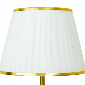 TL325-Black-2-Black and Gold Patterned Ceramic Table Lamp with Pleated White Fabric Shade (2)