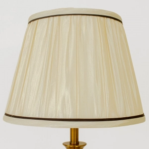 TL403-Teal Ceramic and Golden Metal Body Design Table Lamp with Cream Pleated Fabric Shade (5)