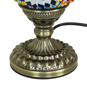 TL405-1-Compact Multicolor Turkish Mosaic Lamp Blue Star Glass Globe Antique Metal Brass Body (4)