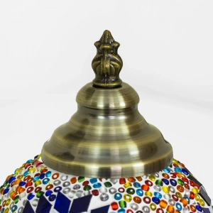 TL405-1-Compact Multicolor Turkish Mosaic Lamp Blue Star Glass Globe Antique Metal Brass Body (5)