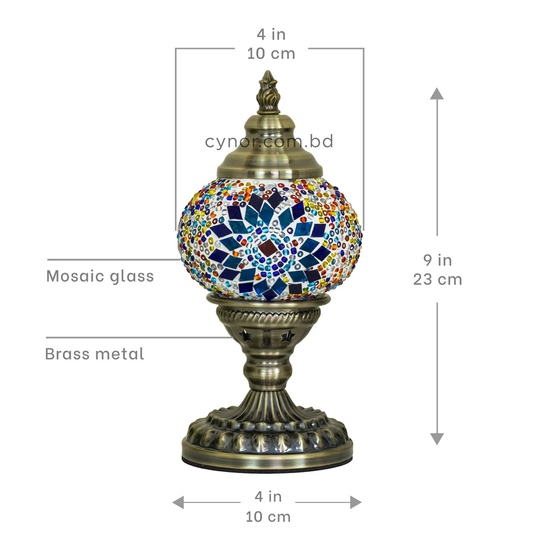 TL405-2-Compact Turkish Mosaic Lamp Blue Star Multicolor Glass Globe Antique Metal Brass Body (7) TL405-2-Compact Turkish Mosaic Lamp Blue Star Multicolor Glass Globe Antique Metal Brass Body (7)
