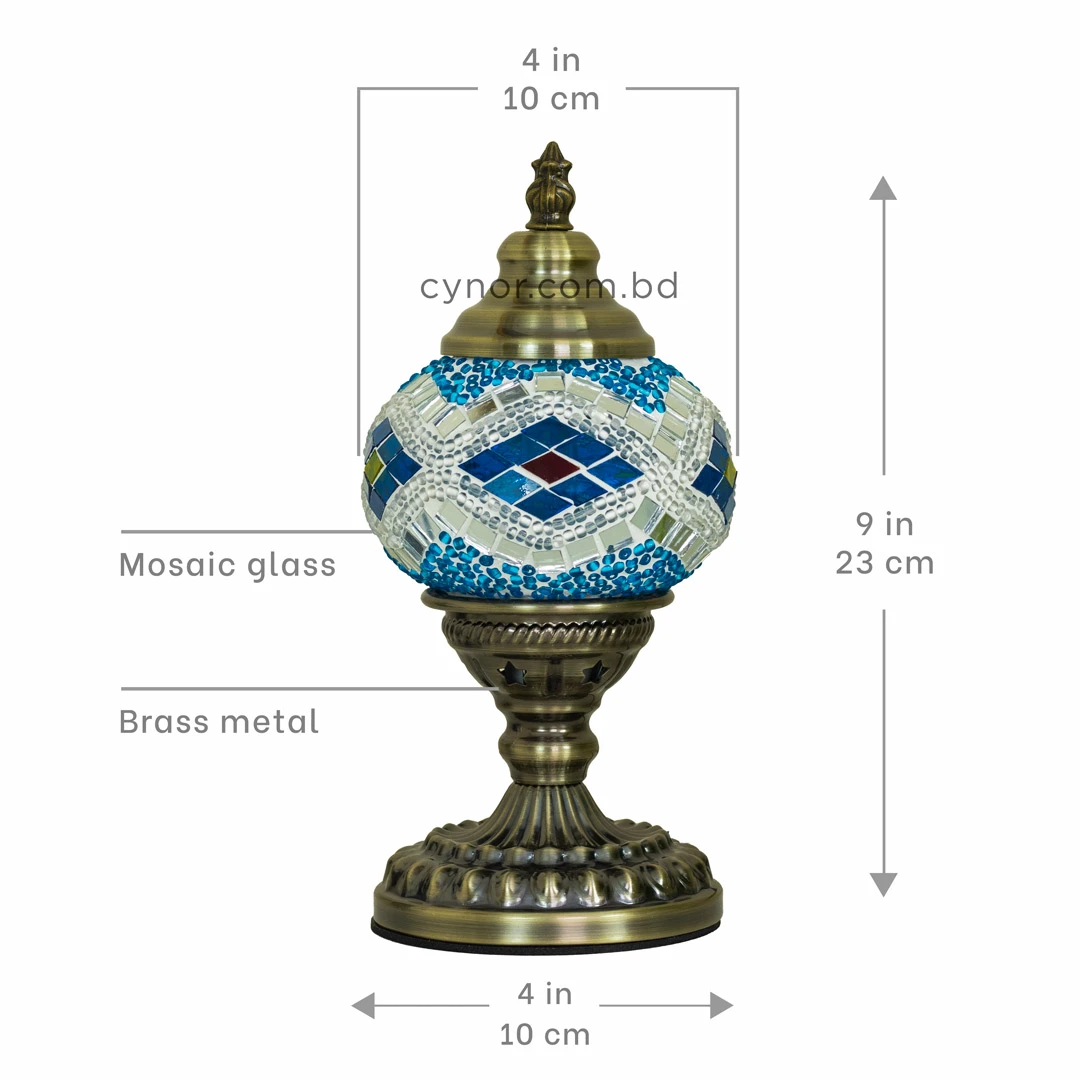 TL405-3-Compact Turkish Mosaic Lamp Blue and White Diamond Glass Design Antique Metal Brass Body (7) TL405-3-Compact Turkish Mosaic Lamp Blue and White Diamond Glass Design Antique Metal Brass Body (7)