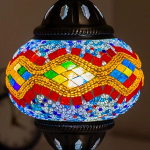 TL406-1-Multicolor Turkish Mosaic Lamp Orange Red Blue Mosaic Glass Globe Brass Metal Body (4)