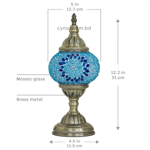 TL406-2-Blue and Purple Turkish Mosaic Lamp Mosaic Glass Globe Brass Metal Body (2)