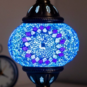 TL406-2-Blue and Purple Turkish Mosaic Lamp Mosaic Glass Globe Brass Metal Body (4)