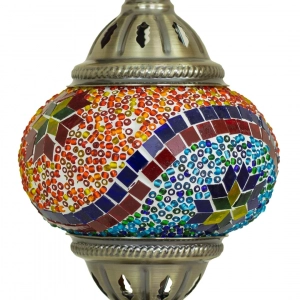 TL406-3-Multicolor Turkish Mosaic Lamp Orange Red Blue Green Mosaic Glass Globe Brass Metal Body (5)