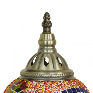 TL406-3-Multicolor Turkish Mosaic Lamp Orange Red Blue Green Mosaic Glass Globe Brass Metal Body (7)