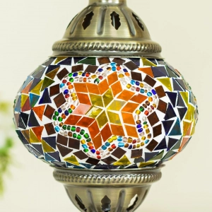 TL406-4-Multicolor Turkish Mosaic Lamp Orange Purple Blue Mosaic Glass Globe Brass Metal Body (4)