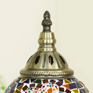 TL406-4-Multicolor Turkish Mosaic Lamp Orange Purple Blue Mosaic Glass Globe Brass Metal Body (6)