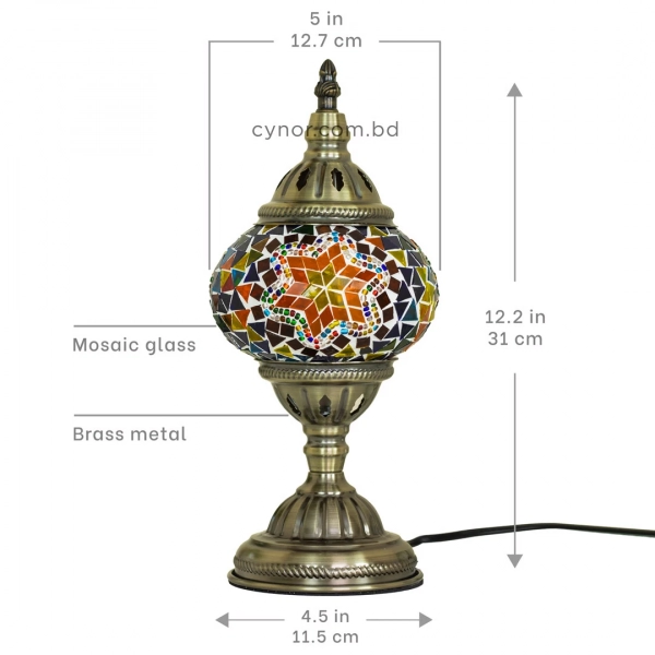 TL406-4-Multicolor Turkish Mosaic Lamp Orange Purple Blue Mosaic Glass Globe Brass Metal Body (7)