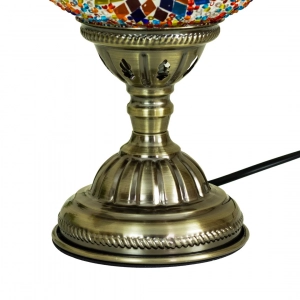 TL406-5-Multicolor Turkish Mosaic Lamp Yellow Orange Purple Mosaic Glass Globe Brass Metal Body (5)