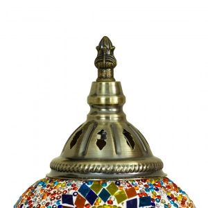TL406-5-Multicolor Turkish Mosaic Lamp Yellow Orange Purple Mosaic Glass Globe Brass Metal Body (6)