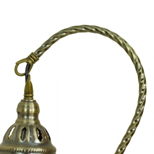TL408-2-Multicolor Diamond Glass Globe Turkish Mosaic Swan Neck Table Lamp with Metal Brass Body (6)