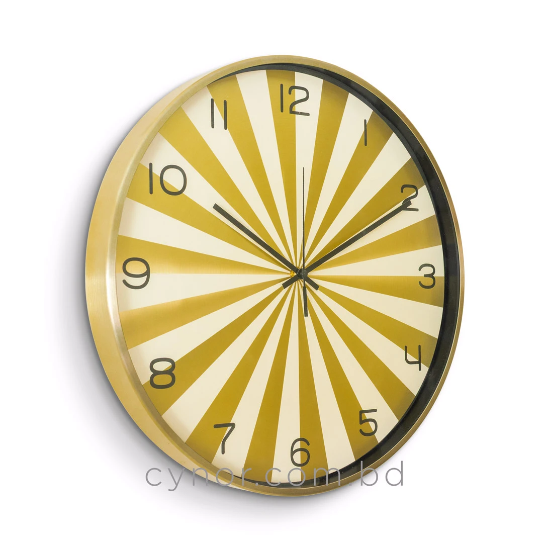 WC805-Golden-Modern Geometric Design Wall Clock Metal Frame Golden and White Sunburst Dial and Glass Cover (2) WC805-Golden-Modern Geometric Design Wall Clock Metal Frame Golden and White Sunburst Dial and Glass Cover (2)