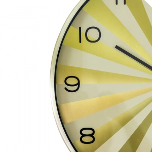 WC805-Golden-Modern Geometric Design Wall Clock Metal Frame Golden and White Sunburst Dial and Glass Cover (6)