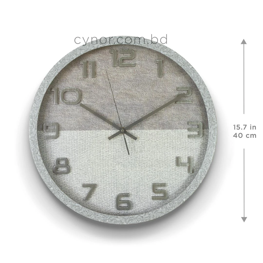 WC808-2-Modern Distressed Gray Fiber Frame Dual-Tone Textured Dial Gray Numerals Wall Clock (2) WC808-2-Modern Distressed Gray Fiber Frame Dual-Tone Textured Dial Gray Numerals Wall Clock (2)