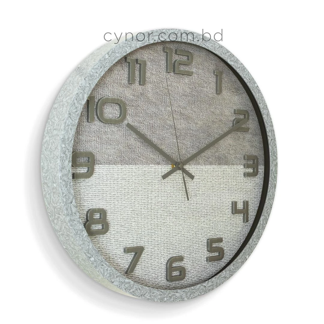 WC808-2-Modern Distressed Gray Fiber Frame Dual-Tone Textured Dial Gray Numerals Wall Clock (3) WC808-2-Modern Distressed Gray Fiber Frame Dual-Tone Textured Dial Gray Numerals Wall Clock (3)