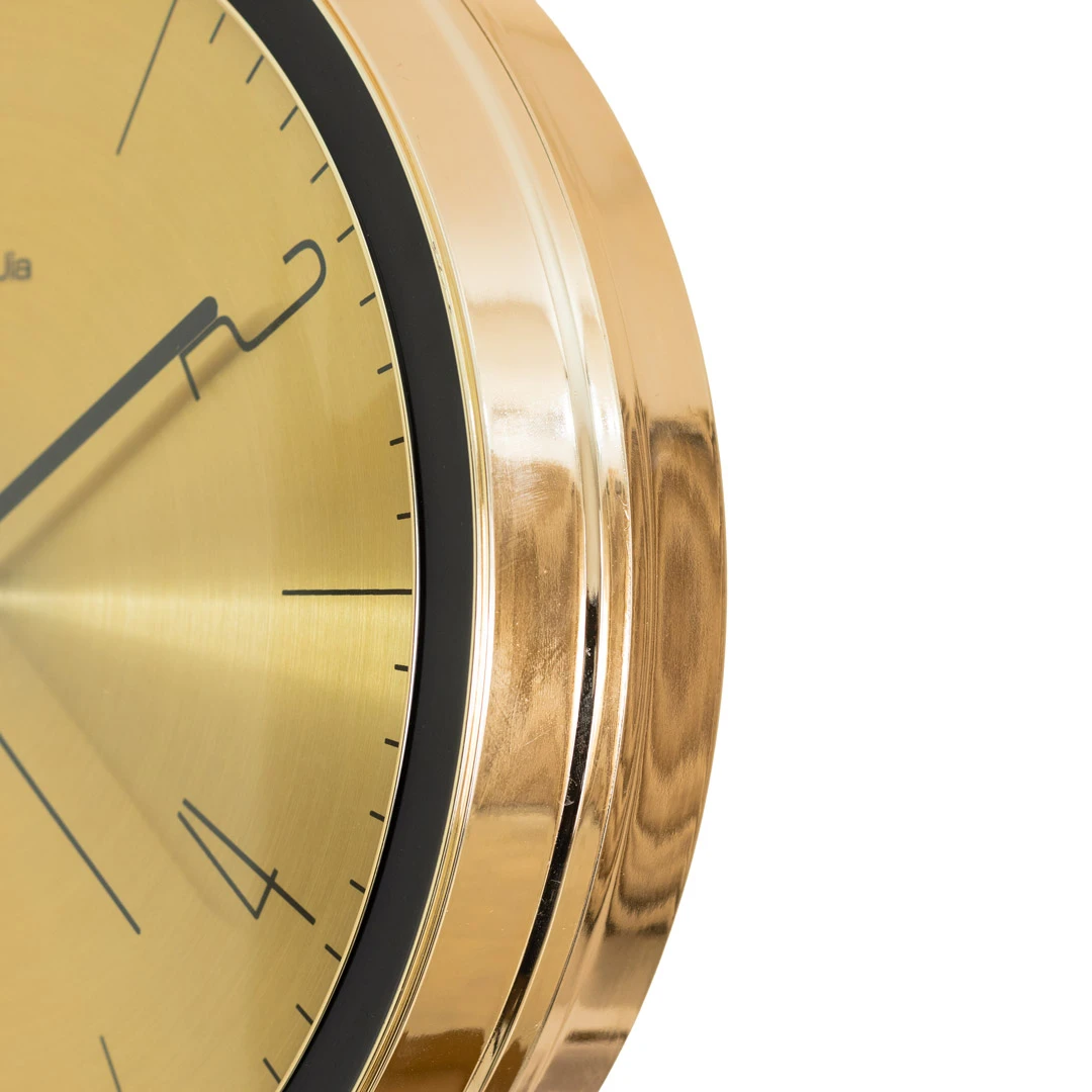 WC810-Golden-Art Deco Double Sided Station Wall Clock Champagne Golden and Black Bracket with Brushed Golden Dial (4) WC810-Golden-Art Deco Double Sided Station Wall Clock Champagne Golden and Black Bracket with Brushed Golden Dial (4)