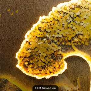 WR746-LED-Illuminated Golden Tree of Fortune Wall Art with Crystal Stone Accents and Aluminium Frame (11)