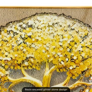 WR746-LED-Illuminated Golden Tree of Fortune Wall Art with Crystal Stone Accents and Aluminium Frame (7)