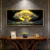 WR750-3-Tree of Life under Golden Full Moon Wall Art with Resin Encased Glittering Stone Aluminium Frame (1)