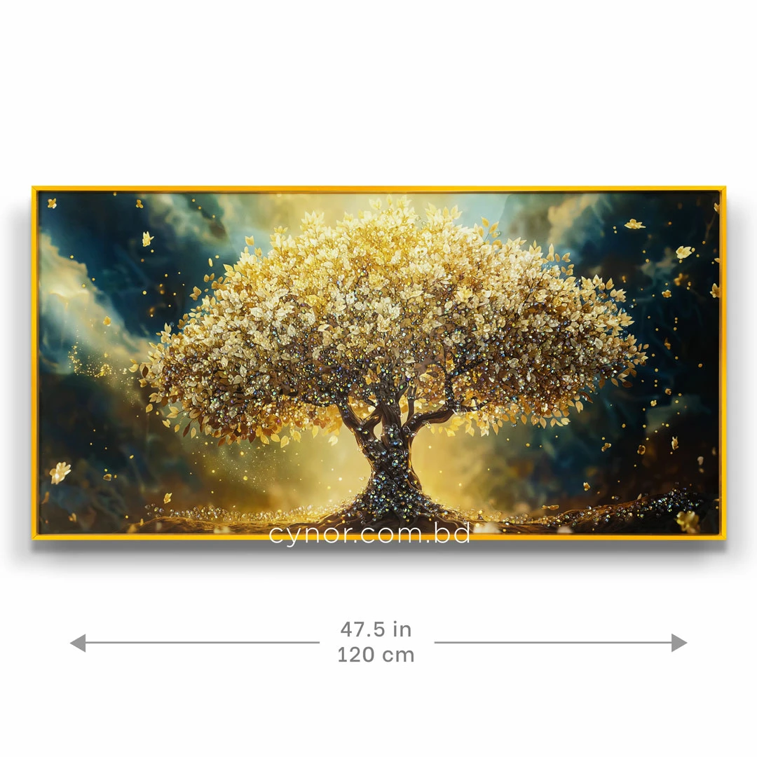 WR751-7-Golden Tree of Life in Celestial Sky Wall Art with Resin Encased Glittering Stone and Aluminium Frame (2) WR751-7-Golden Tree of Life in Celestial Sky Wall Art with Resin Encased Glittering Stone and Aluminium Frame (2)