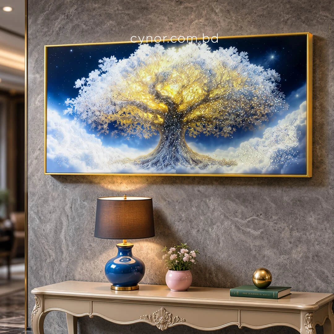 WR751-8-Celestial Tree of Life in Clouds Wall Art with Resin Encased Glittering Stone and Aluminium Frame (1) WR751-8-Celestial Tree of Life in Clouds Wall Art with Resin Encased Glittering Stone and Aluminium Frame (1)